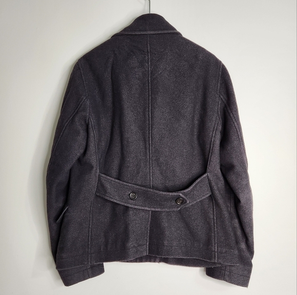 Dolce & Gabbana Men's Double Breasted Black Wool Pea Coat Size 50 EU - Picture 5 of 16